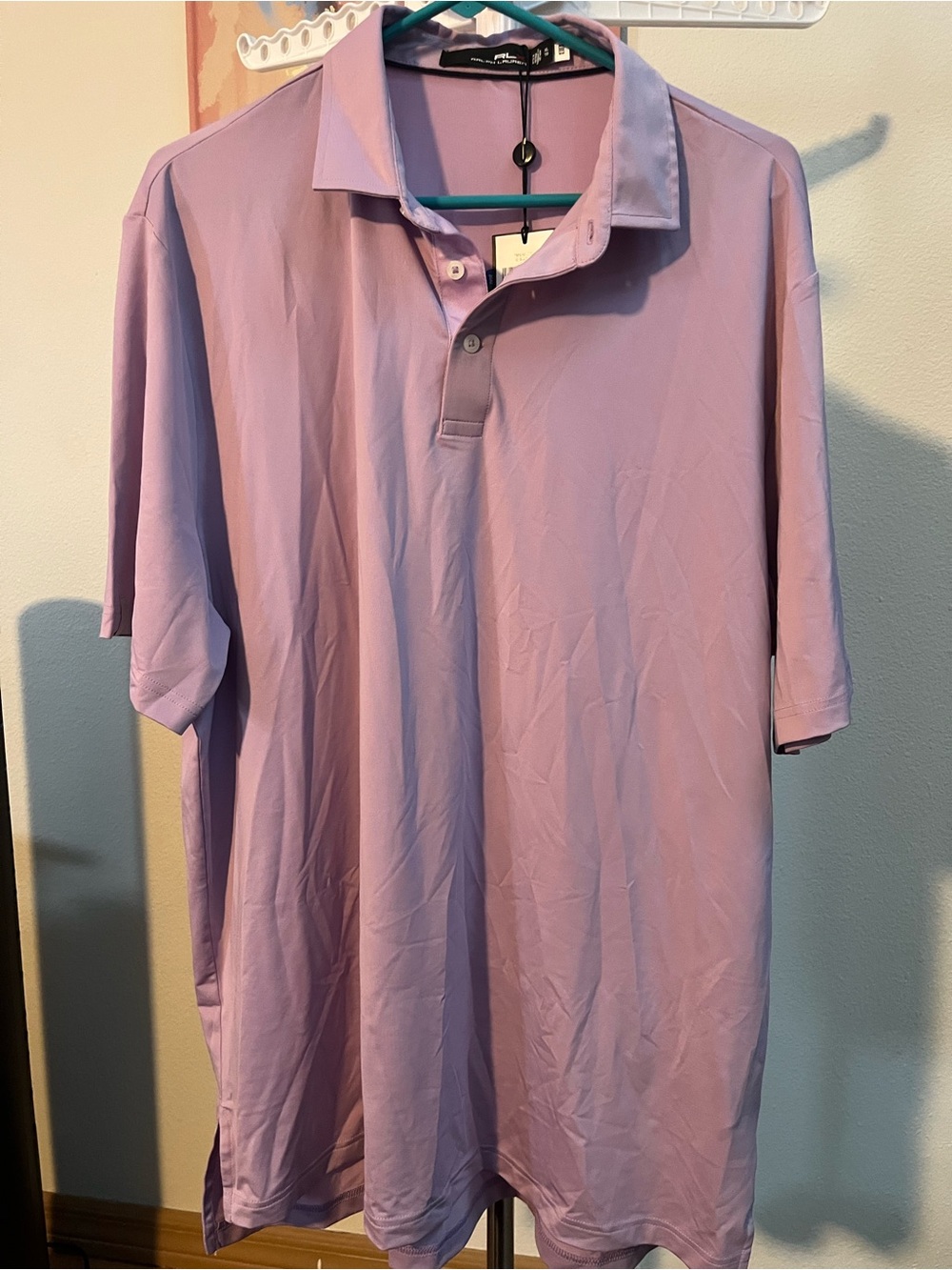 RLX Ralph Lauren Lavender Short-Sleeve Polo